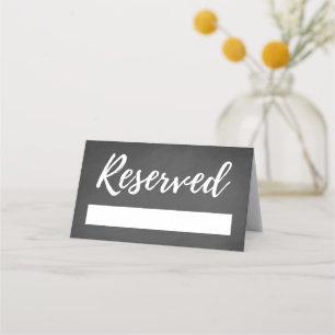 Tarjetas de plaza Boda reservadas Rustic