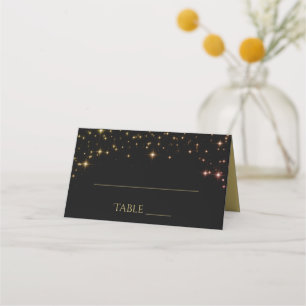 Tarjetas de plaza Boda Sparkles Shimmering