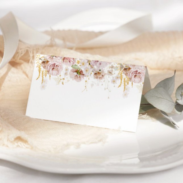 Tarjetas de plaza Boho floral boda (Subido por el creador)