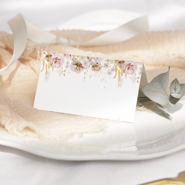 Tarjetas de plaza Boho floral boda (Subido por el creador)