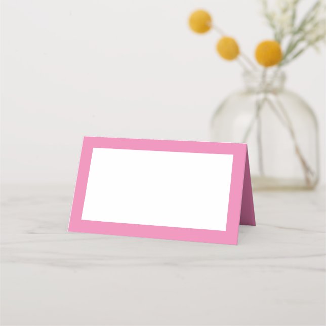 Tarjetas de plaza con estilo de tienda rosa (Anverso)