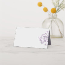 Tarjetas de plaza Damask Blank elegante de Coneflo