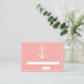 Tarjetas de plaza de Boda de anéctico coral