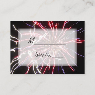 Tarjetas de plaza de Boda de fuegos artificiales