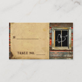 Tarjetas de plaza de Boda de madera de granero rús