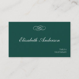 Tarjetas de plaza de Boda verde esmeralda