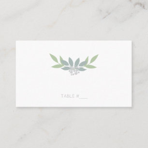 Tarjetas de plaza de follaje verde - plano