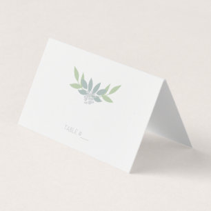 Tarjetas de plaza de follaje verde - plegado