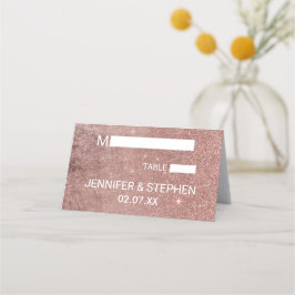 Tarjetas de plaza de Relieve metalizado Rosa Purpu