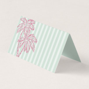 Tarjetas de plaza Fiesta Mint Palm Springs Pastel