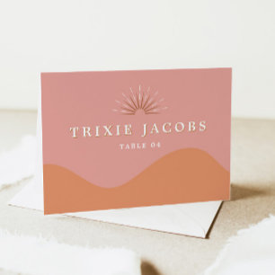 Tarjetas de plaza Groovy Naranja Rosa de TRIXIE Re