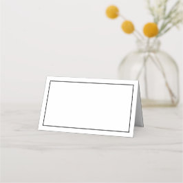 Tarjetas de plaza minimalistas de Boda blanco y ne