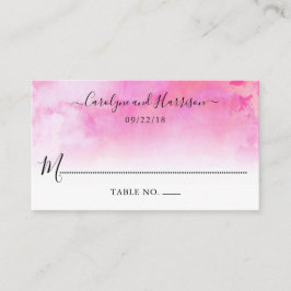 Tarjetas de plaza Ombre Watercolor Boda - Rosa