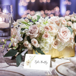 Tarjetas de plaza para Bodas de flores de campo ro