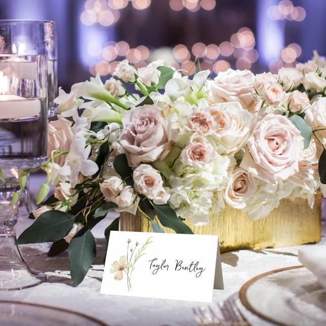 Tarjetas de plaza para Bodas de flores de campo ro (Subido por el creador)