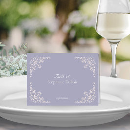 Tarjetas de plaza para Bodas Lilac franceses con o