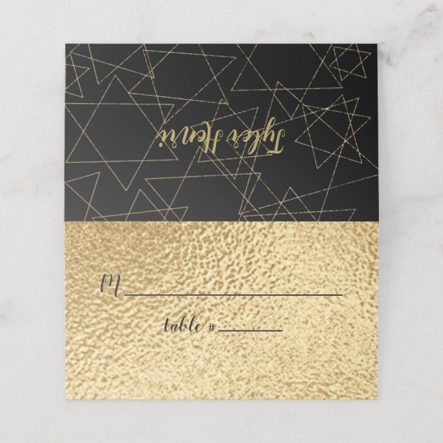 Tarjetas de plaza para las estrellas de oro de BM  (Exterior desplegado)