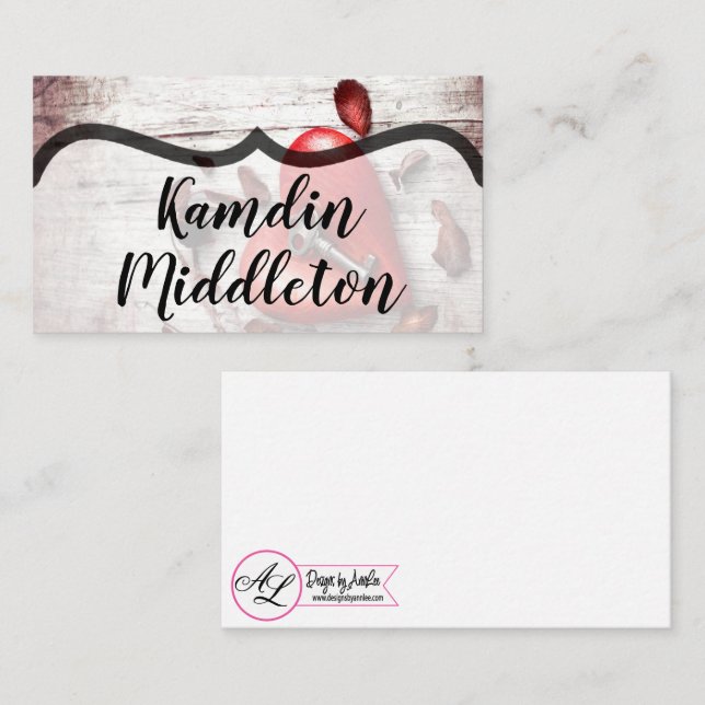 Tarjetas de plaza personalizadas Clave de madera d (Anverso / Reverso)