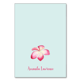 Tarjetas de plaza personalizadas de Plumeria Tropi