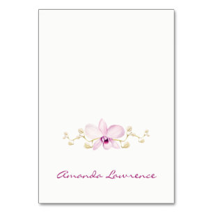 Tarjetas de plaza personalizadas para Orquídea Púr