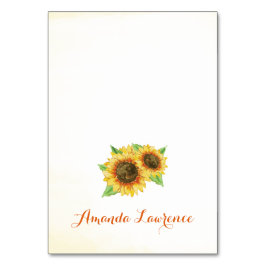 Tarjetas de plaza personalizadas Sunflower Waterco