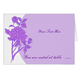 Tarjetas de plaza Personalizado de flores moradas
