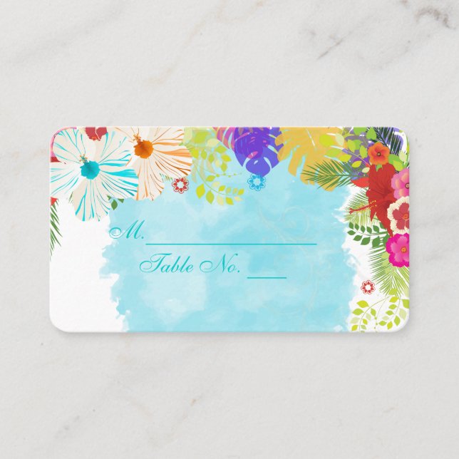 Tarjetas de plaza PixDezines hibiscus (biz cards) (Anverso)
