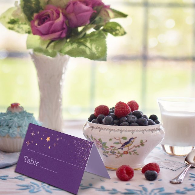 Tarjetas de plaza púrpura purpurina Glam Gótico Qu (Subido por el creador)