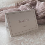 Tarjetas de plaza Rosa de oro Boda minimalistas<br><div class="desc">Estas minimalistas tarjetas de boda oro rosa son perfectas para un boda simple. El moderno diseño romántico presenta una tipografía clásica de oro rosa y blanco, acompañada de una caligrafía rústica y elegante con un estilo de letra a mano vintage. Personalizable de cualquier color. Mantenga el diseño simple y elegante,...</div>