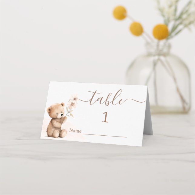 Tarjetas de plaza Teddy Bear (Anverso)