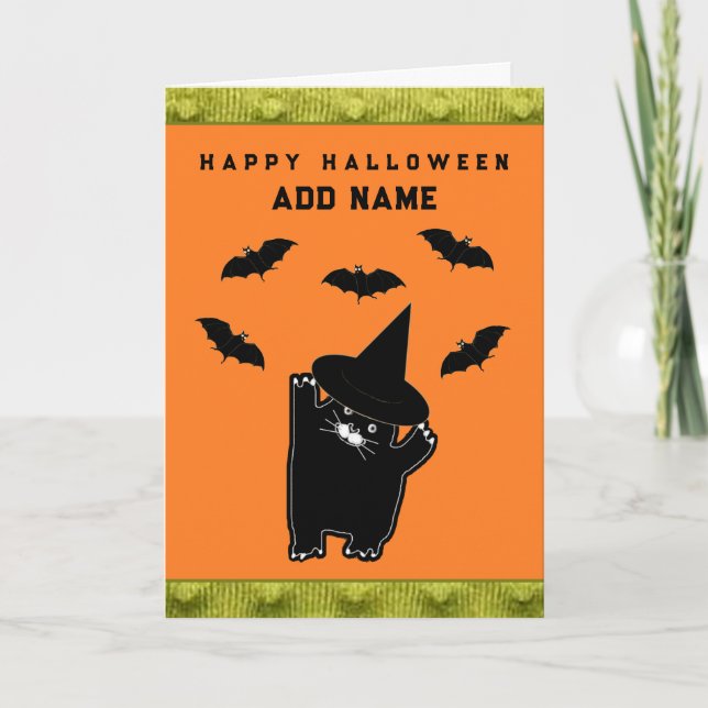 Tarjetas de poema personalizadas de Halloween (Anverso)