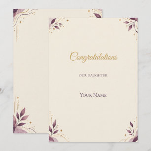 Tarjetas de poemas de graduación para hija