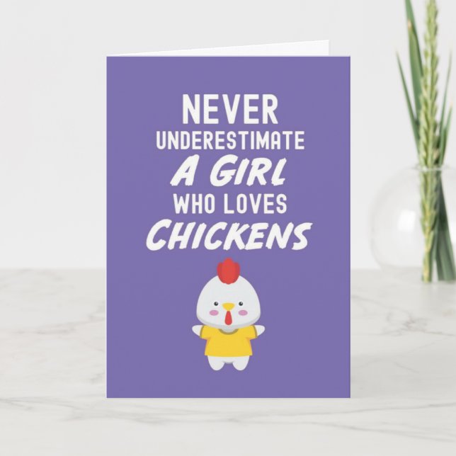 Tarjetas de Pollito Rosa Lindo Para Bebés Niñas Am (Anverso)