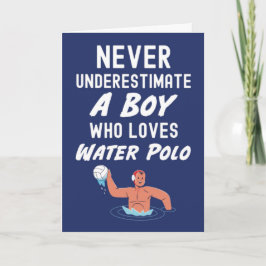 Tarjetas De Polo De Agua Azul De La Marina Para Ni
