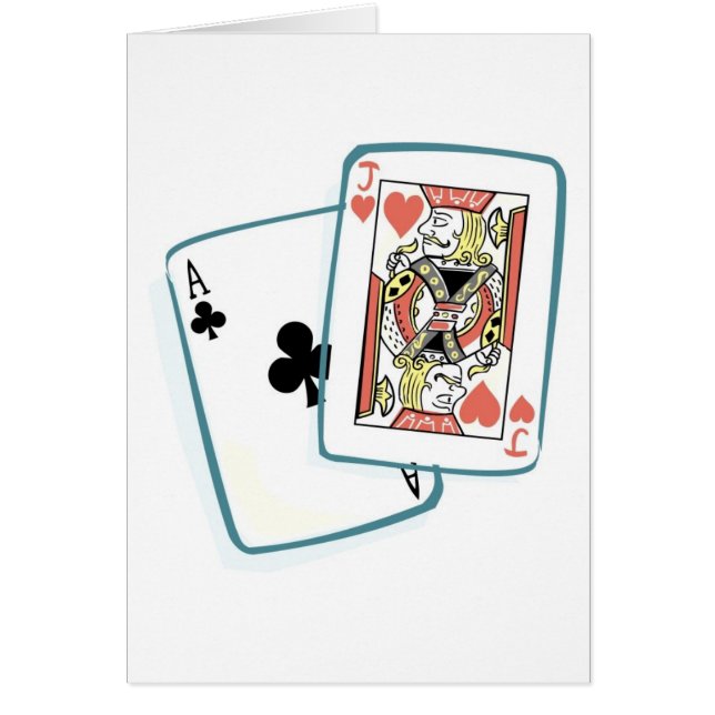 Tarjetas de póquer Ace y Jack (Frente)