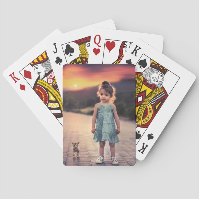 Tarjetas de póquer de fotos personalizadas - Carta (Reverso)