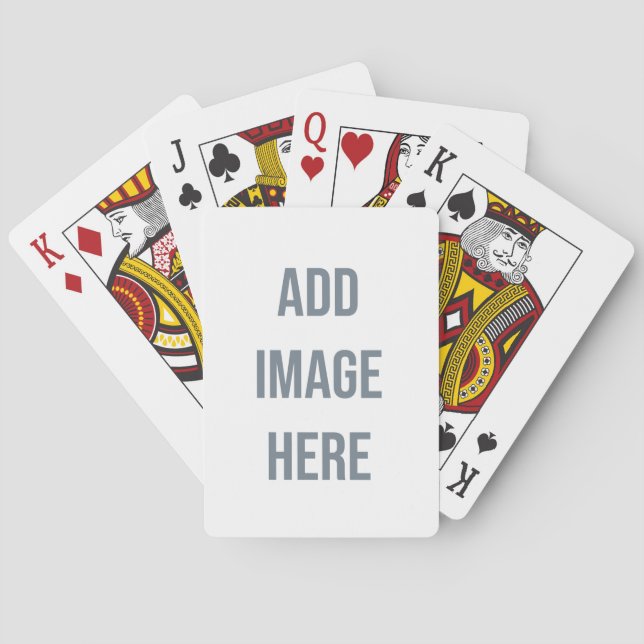 Tarjetas de póquer de fotos personalizadas - Carta (Reverso)