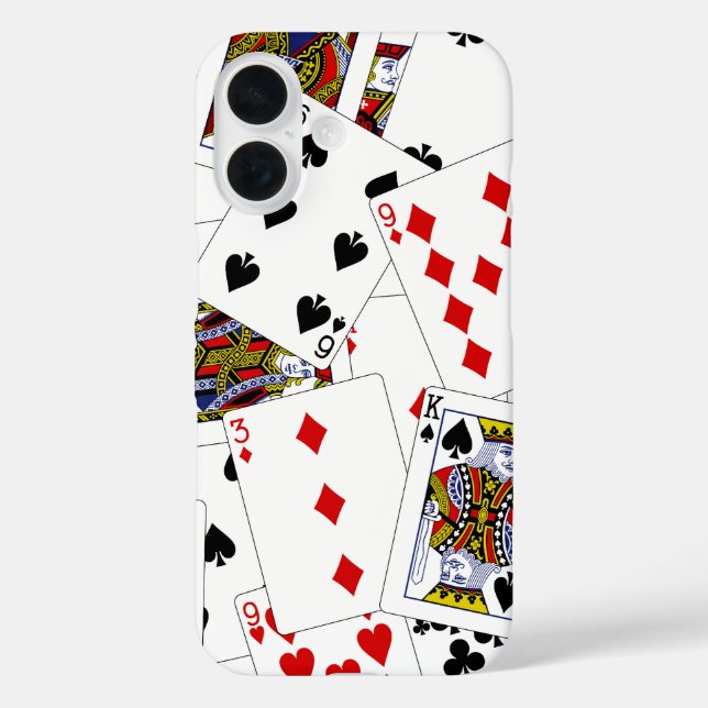 Tarjetas de póquer iPhon 16 Funda (Reverso )
