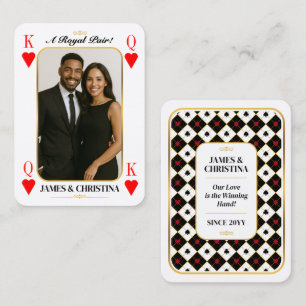 Tarjetas de póquer personalizadas, regalo de parej