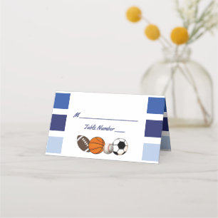Tarjetas de posición del Fiesta Blue Color Block S
