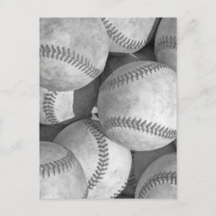 Tarjetas de Post de Béisbol en blanco y negro