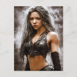 TARJETAS DE POSTACIÓN DE CHICA DE LA GUERRA DE FAN
