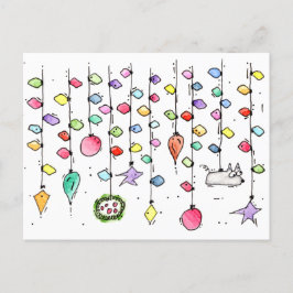 Tarjetas de postales de vacaciones Doodle para nav