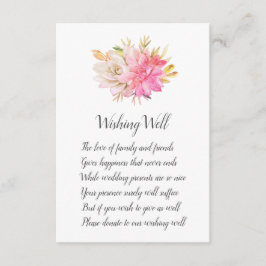 Tarjetas de pozo de deseos de desierto rústico con