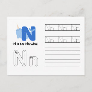 Tarjetas de práctica de escritura a mano para jard