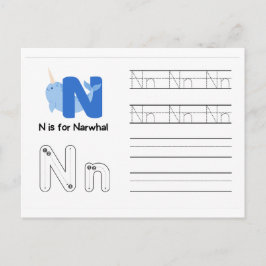 Tarjetas de práctica de escritura a mano para jard