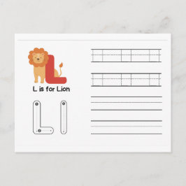 Tarjetas de práctica de escritura para jardín de i