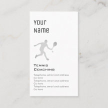 Tarjetas de precio del tenis que entrenan