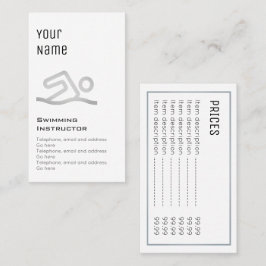 Tarjetas de precio "esenciales" del instructor de