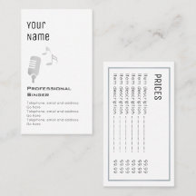 Tarjetas de precio profesionales "esenciales" del